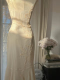 Gentle White V-neck Chiffon Lace Applique Short Party Dress Elegant Bridesmaids Dress Homecoming Dress HZ1108