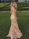 Gorgeous Sweetheart Neck Mermaid Lace Appliques Formal Evening Dresses Long Prom Dresses HZ1108