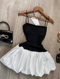 Elegant Hepburn style black strapless Party Dresses Sweet Short Homecoming Dress HZ1108