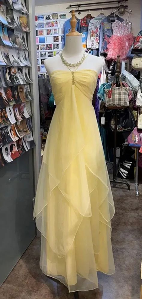 Fairytale Yellow Chiffon Cocktail Party Dresses Halter Neck Sleeveless Guest Dresses HZ1108