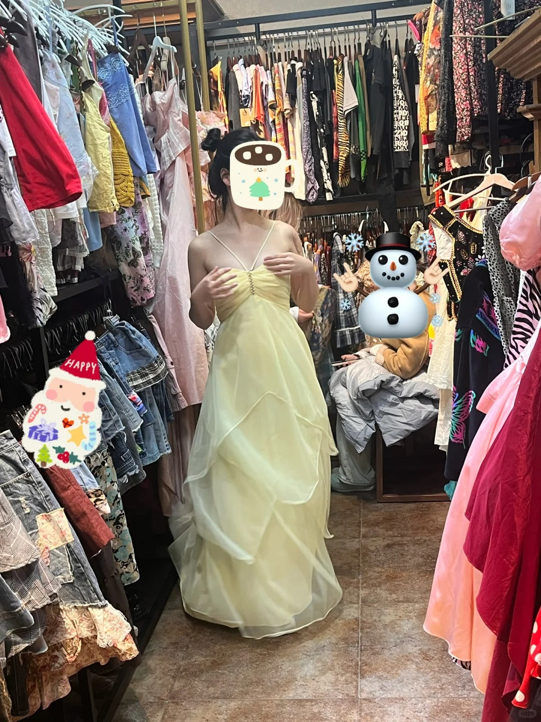 Fairytale Yellow Chiffon Cocktail Party Dresses Halter Neck Sleeveless Guest Dresses HZ1108