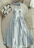 Nice Halter Neck A-Line Prom Dresses Simple Birthday Dress HZ1108