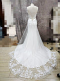 Runhufu Wedding Dresses Lace Appliques Buttons Custom Made Mermaid Wedding Gown Boho Bride Dress 2023 Vestido De Noiva