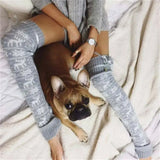 Runhufu Christmas Leg Warmers New Women Knitted Woolen Leg Warmer Keep Warm Thermal Knittings Xmas Merry Christmas 2024 Hot