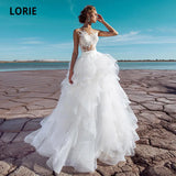 Runhufu Vintage Wedding Dress with Detachable Skirt O-Neck Appliques Lace Tulle Two Pieces Bride Gowns 2024 suknia ?lubna