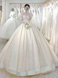 runhufu Simple Wedding Dress 2023 New Princess Bride Dress Shiny Ball Gown Wedding Dress Vestido De Noiva