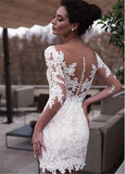 Runhufu Cheap Wedding Dress Half Sleeves Mini Short Shirt Bride Dresses Wedding Bridal Gowns 2023 Custom Made