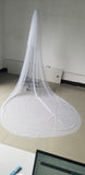 Runhufu Ivory Brilliant Beaded Edge Long Wedding Dress Veils Wedding Accessories Cathedral Bridal Veils In Stock Hot Selling