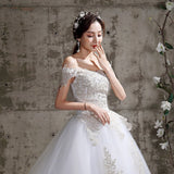 runhufu The Shoulder Wedding Dress 2023 New Bride Dresses Simple Wedding Gowns Plus Size Vestido De Noiva