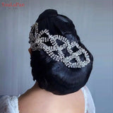 Runhufu HP243 Full Rhinestone Headband for Women Bridal Headpiece Wide Hair Band Handmade Headwear Wedding Hair Accessories