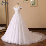 Runhufu NICEB Lace Off Shoulder Wedding Dresses Beads Ball Gown Robe De Mariee Sweetheart Tulle Bride Women Civil Vestido Noiva