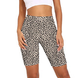 Runhufu Leopard Serpentine Print Hot Shorts for Women Fashion High Waist Slim Sport Biker Shorts Activewear Female Streetwear