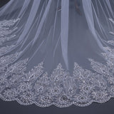 Runhufu Arrival Cathedral Lace Wedding Veil 2023 Luxury Long Bridal Veils Wedding Accessories