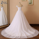 Runhufu NICEB Lace Off Shoulder Wedding Dresses Beads Ball Gown Robe De Mariee Sweetheart Tulle Bride Women Civil Vestido Noiva
