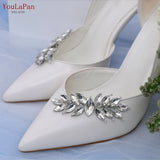 Runhufu X31 Red Rhinestone Shoes Clips Bridal High Heel Shoe Ornaments Jewelry Wedding Shoes Decoration Clip DIY Accessories