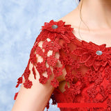 runhufu Wedding Dress The Red V-neck Ball Gown Vintage Wedding Dresses Lace Embroidery Vestido De Noiva