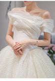 runhufu Off The Shoulder Light Wedding Dress 2023 New Bridal Dress Ball Gown Tulle Wedding Dress