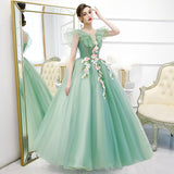 Runhufu Dress 2023 New Elegant V-neck Party Prom Ball Gown Sweet Flower Vintage Quinceanera Dresses Plus Size