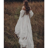 Runhufu Off The Shoulder Princess Wedding Dress Sweetheart Appliqued Puff Sleeves Bride Dress A-Line Backless For Bride Gown 2023