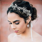 Runhufu HP233 Crystal Wedding Hair Accessories Rhinestone Headband Flower Girl Hair Pieces Women Tiara Bridal Hair Jewelry