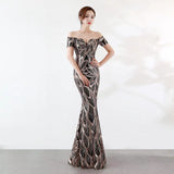 runhufu Ebay Sexy Sling Strip Long Dress Deep V-Neck Elastic Drag Dress