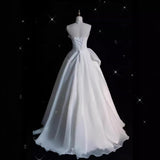 Brased Light Wedding Dress 2025 New Bridal French Light Luxury Travel Simple White Dress To Welcome The Fairy Spirit