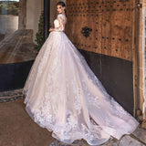 2025 New Summer Wedding Dress Bridal Lace Lace Lace Tidly Tail Wedding Dress
