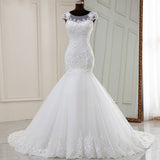 2025 Chinese Long Wedding Dress Lace Japanese And Korean Temperament White Drag-Tailed Mid-Rise Dream French Wedding Dress Supply