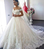 Tail Wedding Dress 2025 Summer Shoulder Dress Bare Back Sexy Wedding Dress