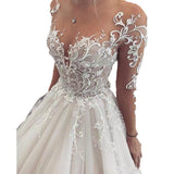 Long-Sleeved Wedding Dress 2025 New White Simple Temperament Light Luxury Hepburn Bride Wedding Welcome Host Dress