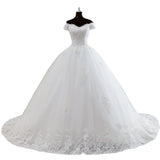 Wedding Dress 2025 New Elegant Shoulder Wedding Dress Small Thin Dress