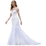 Wedding Fish Tail 2025 New Dress European-Style Long-Sleeved Spillback Wedding Banquet Exclusive