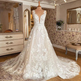 Wedding Dress 2025 New Elegant Fashion White Deep V Sexy Back Banquet Dress Summer