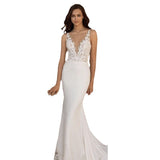 2025 Summer New Shoulder Small Tail Bridal Wedding Dress Fashion Leakage Back Wedding Dress Personality Repair