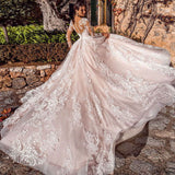 2025 New Summer Wedding Dress Bridal Lace Lace Lace Tidly Tail Wedding Dress