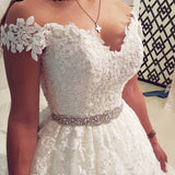 2025 New Summer Long-Sleeved White Elegant Mid-Rise A-Word V-Neck Chinese Short Wedding Dress Can Be Determined