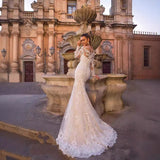 White Breast-Thoric Wedding Dress Lace Tail 2025 Summer New Fashion Temperament Dignified Lady Atmosphere