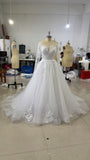 Long-Sleeved Wedding Dress 2025 New White Simple Temperament Light Luxury Hepburn Bride Wedding Welcome Host Dress