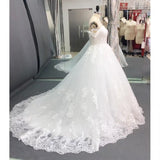 Tail Wedding Dress 2025 Summer Shoulder Dress Bare Back Sexy Wedding Dress