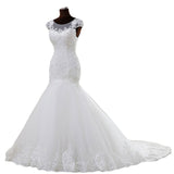 2025 Chinese Long Wedding Dress Lace Japanese And Korean Temperament White Drag-Tailed Mid-Rise Dream French Wedding Dress Supply