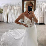Suspension Fishtail Wedding Dress Bride Slim Thin French Lace Out Yarn Temperament Luxury Dress Dress Dress