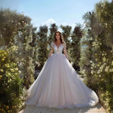 Light Wedding Dress 2025 New Bridal Wedding Small Simple Sen Series Long-Sleeved Super Fairy Dream Drag Spring And Summer