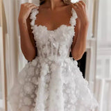 Travel Shot Light Wedding Dress Daily Can Wear High-End Feel Lace Temperament Out Of The Yarn Tector Card Registration Small Dress Short Dress Skirt