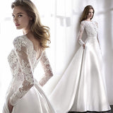 Wedding Round Collar Lace Long-Sleeved Set Of Tidly Wish New Thin Can Be Determined Large