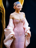 runhufu Explosion Women's Bright Diamond Sexy Bosom Mermaid Dress