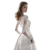 Wedding Round Collar Lace Long-Sleeved Set Of Tidly Wish New Thin Can Be Determined Large