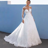 2025 New Main Wedding Dress Bride Big Tail Retro Sexy Thin V Collar Long Sleeve Dress