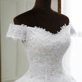 Wedding Dress 2025 New Elegant Shoulder Wedding Dress Small Thin Dress