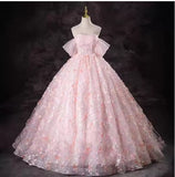 runhufu Fairy Evening Dress Pink Word Shoulder Vocal Piano Art Princess Ponpong Skirt Adult Ceremony Host Dress Dress