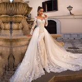 White Breast-Thoric Wedding Dress Lace Tail 2025 Summer New Fashion Temperament Dignified Lady Atmosphere